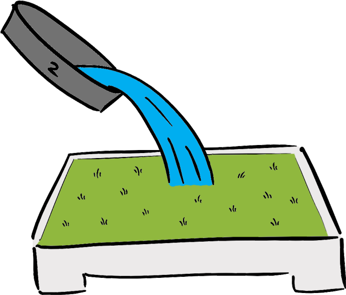 Pour Water & Soap Over The Grass Clipart (1366x768), Png Download