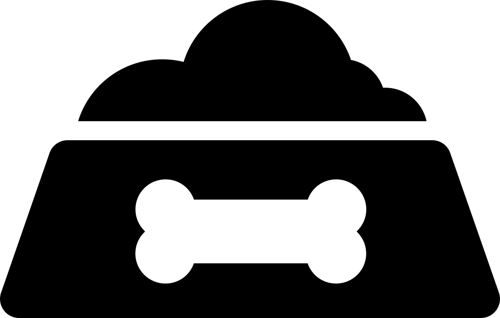 Dog Food Bowl Comments - Dog Clipart (980x624), Png Download