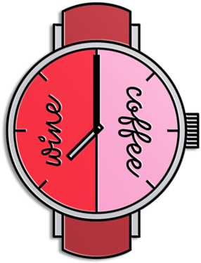 Wine Coffee Pin - Wine Clipart (564x600), Png Download