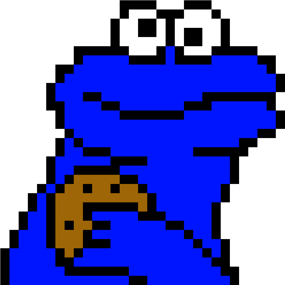 Cookie Monster - Cookie Monster Minecraft Clipart (1178x1116), Png Download
