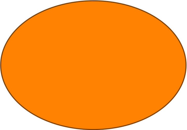 Round Double Compatible With Cranksets Fsa Comet Afterburner - Transparent Circle Orange Png Clipart (722x502), Png Download