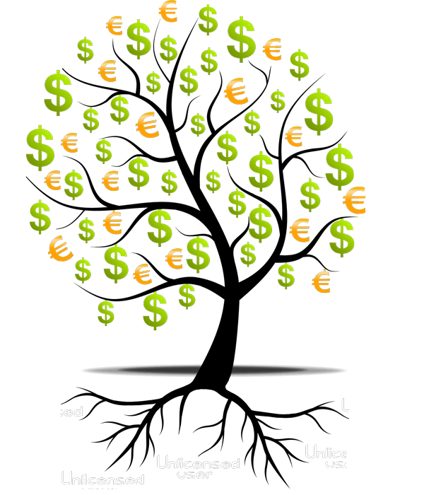 Money Tree - Design Clipart (600x700), Png Download