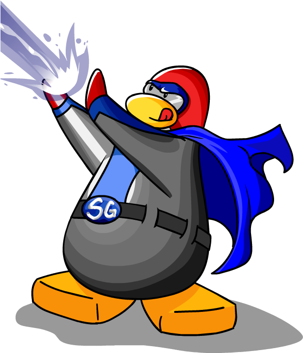 Squidzoid - Club Penguin Shadow Guy And Gamma Gal Clipart (720x720), Png Download