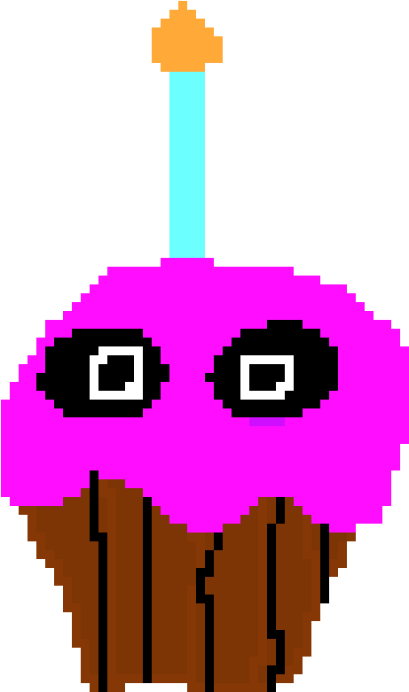 Chica`s Cupcake - Beats Pixel Art Clipart (690x860), Png Download