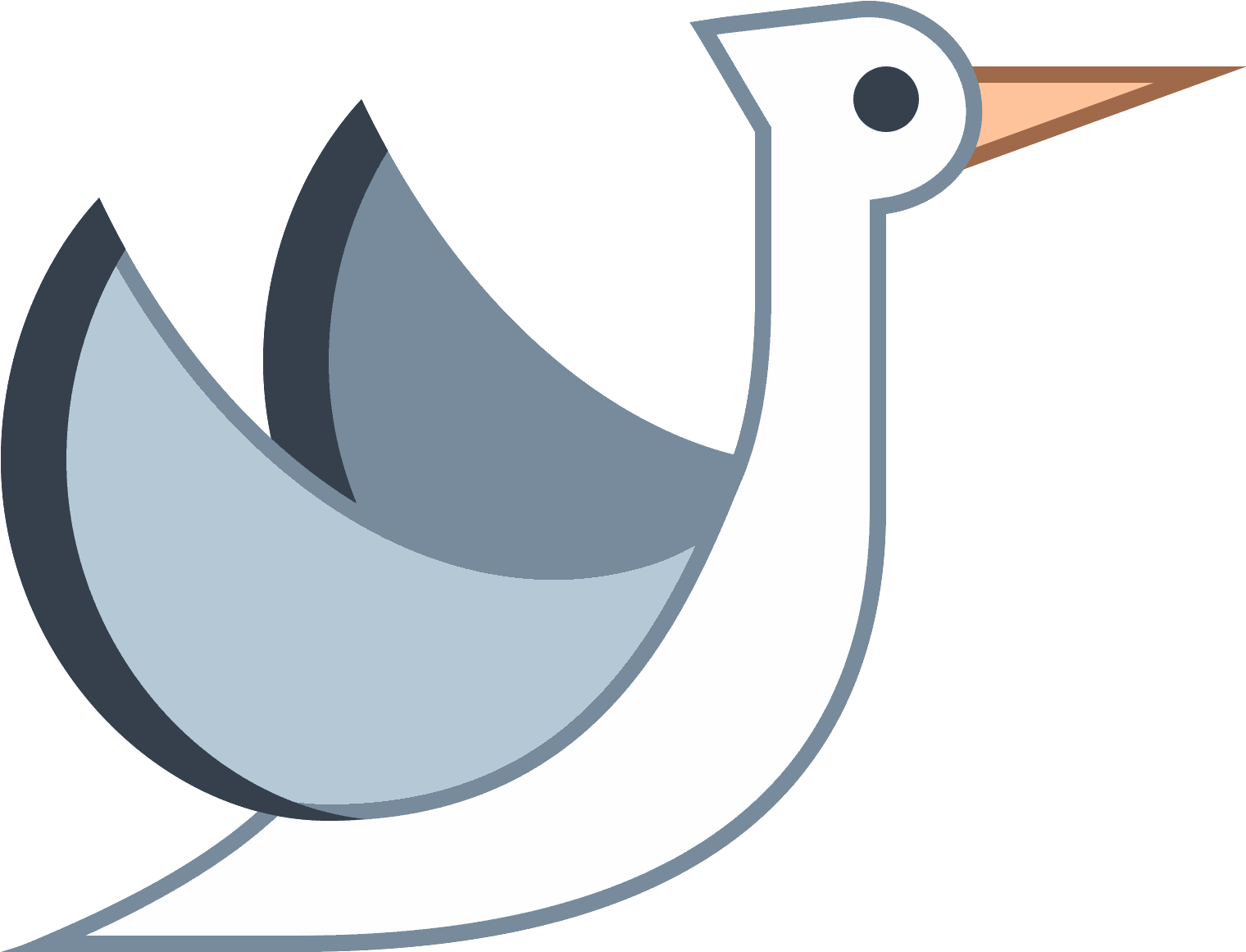 Flying Stork Icon - Cigueña Png Clipart (1600x1600), Png Download