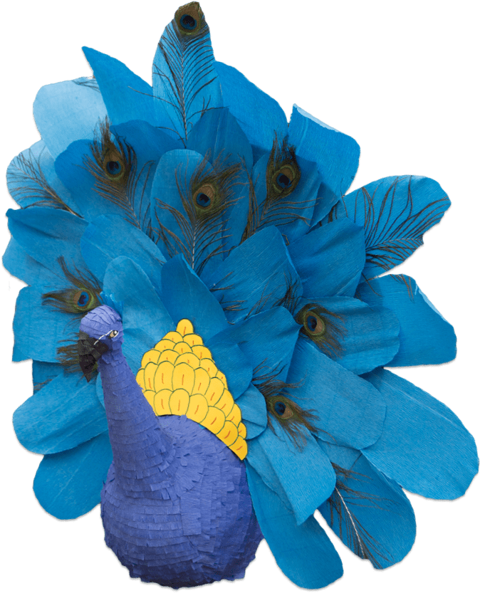Custom Peacock Pinata Break Free Pinatas - Piñata Clipart (674x848), Png Download