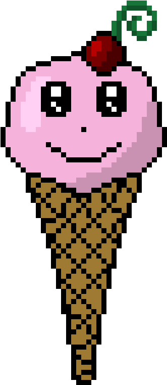 Kawaii Ice Cream Cone - Ice Cream Cone Clipart (470x800), Png Download