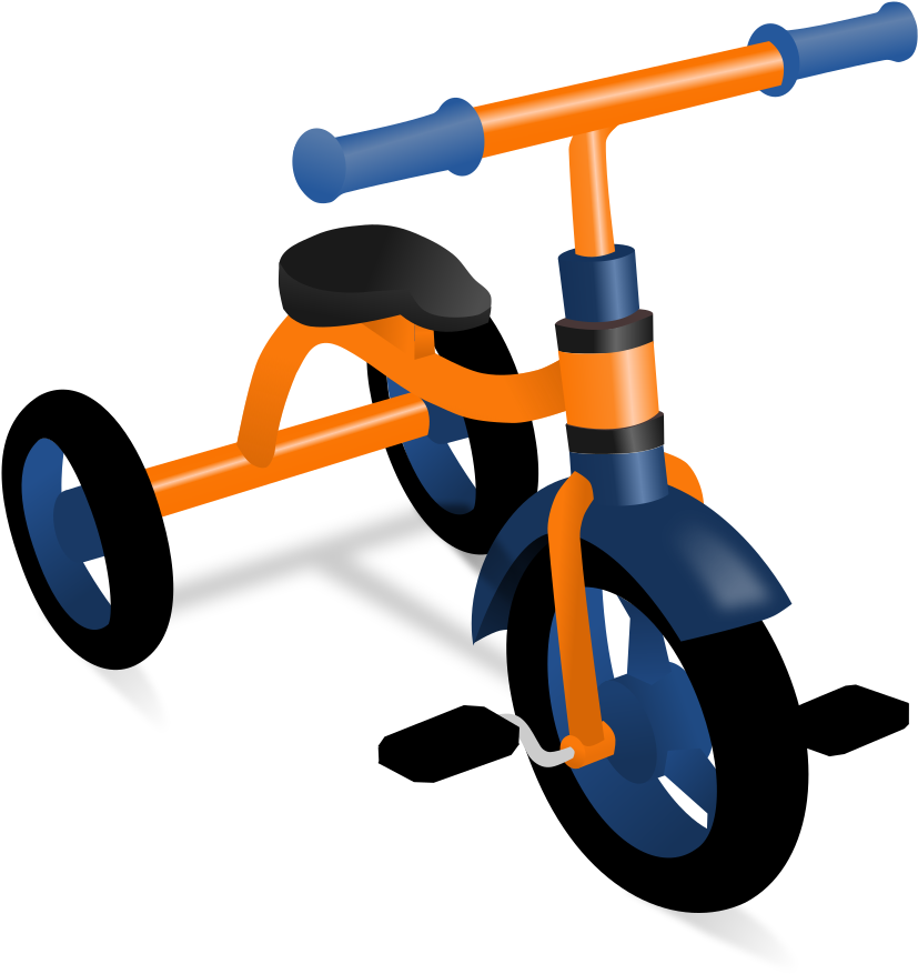 Clip Art Details - Clip Art Of Tricycle Png Transparent Png (896x1000), Png Download