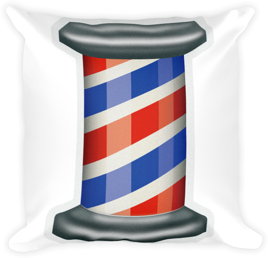 Barber Pole-just Emoji - Emoji Barberia Clipart (1000x1000), Png Download