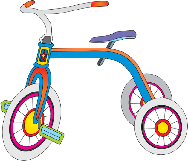 Tricycle Clipart Design - Santa's Bag Of Toys Clipart - Png Download (640x548), Png Download