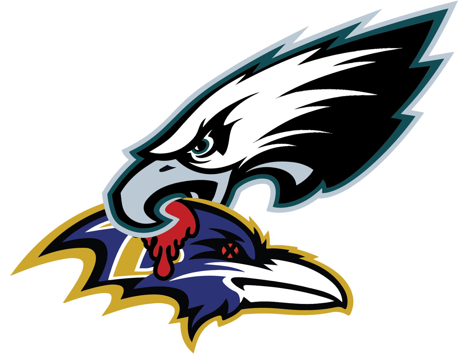 Eagles Clipart Philly Baltimore Ravens Logo Svg Png Download Full
