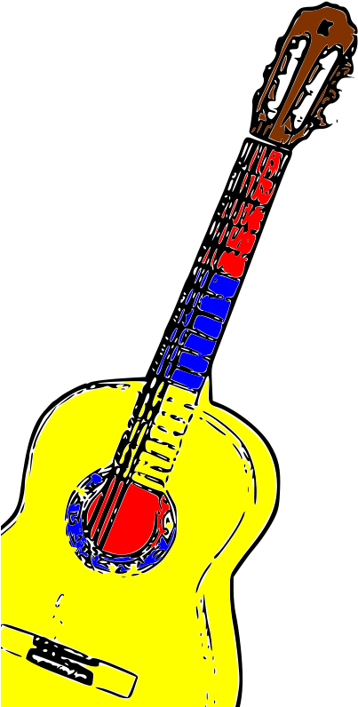 Guitarra Colombia Clip Art - Colombia Clip Art - Png Download (566x800), Png Download