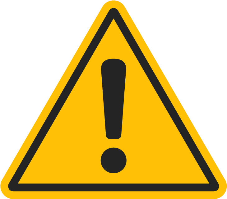 You Will Not Benefit From A Guarantee Or A Return Policy - Hazard Clipart (833x833), Png Download