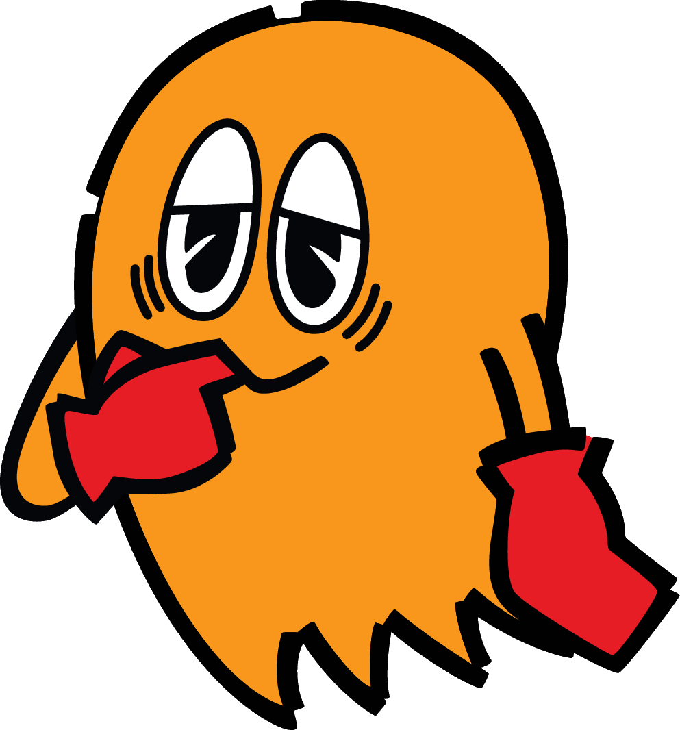 Arcade Classic - Clyde Pac Man Ghost Clipart (993x1066), Png Download