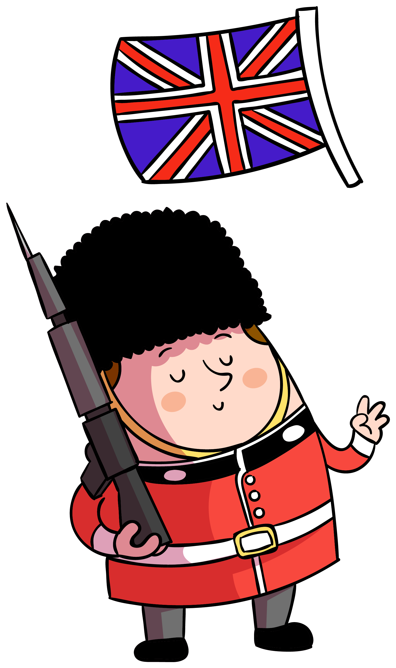 Download Cartoon British Flag Cartoon Uk Flag Png Clipart (664847