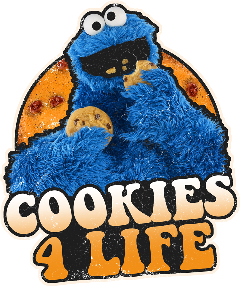 Sesame Street Cookies 4 Life Juniors Tank - Sesame Street Cookies 4 Life Unisex Baby Snapsuit, Clipart (814x1003), Png Download