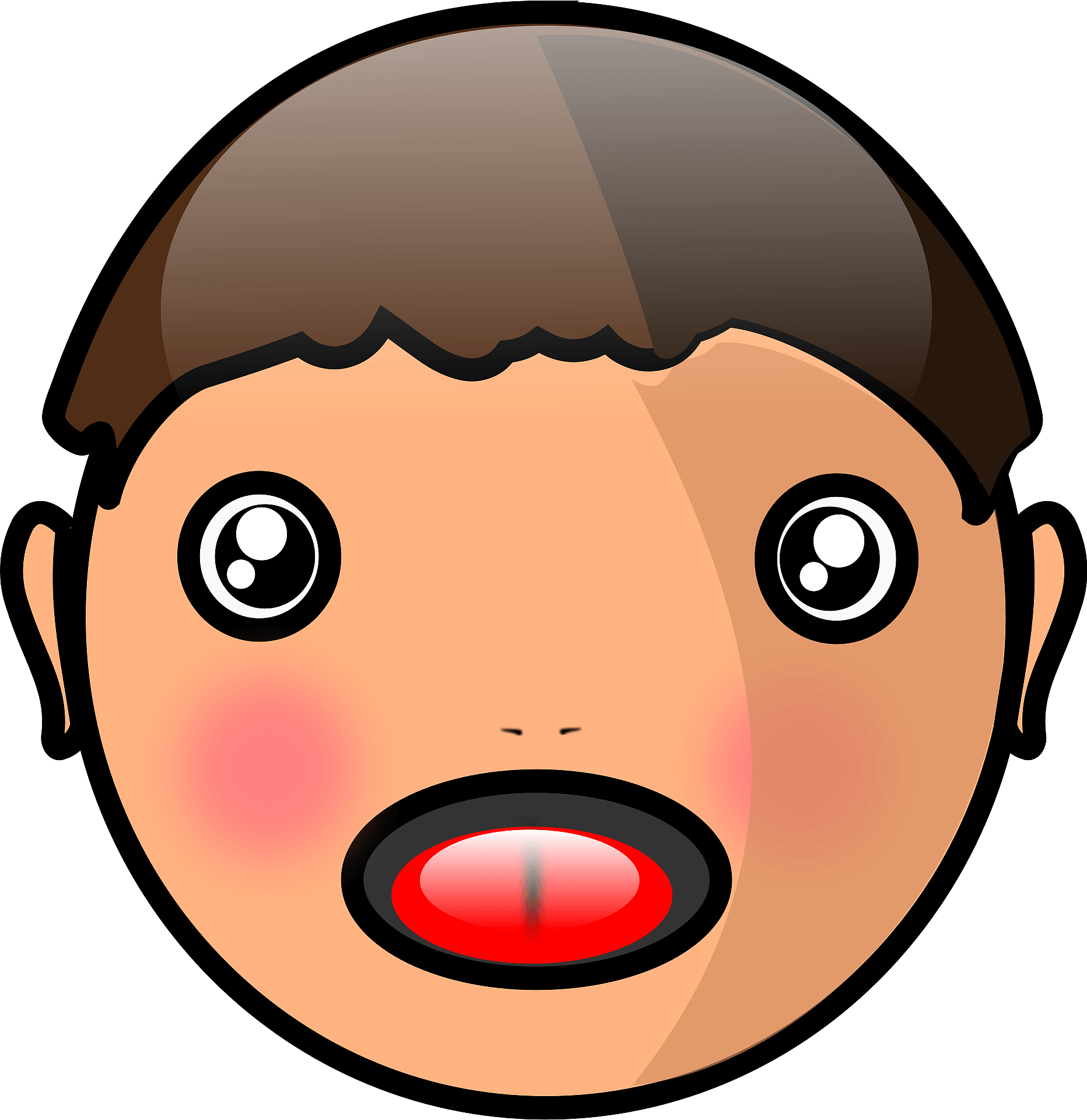 Clipart - Face Boy - Clip Art - Png Download (800x800), Png Download