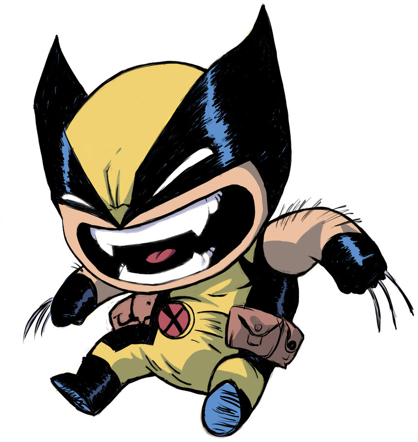 Quote Me - “ - Baby Wolverine Comic Clipart (861x910), Png Download