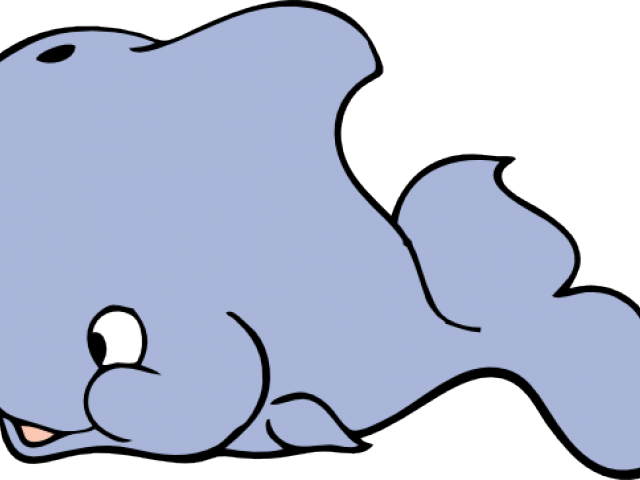 Blue Whale Clipart Easy Cartoon - Cartoon Whale Shower Curtain - Png Download (640x480), Png Download