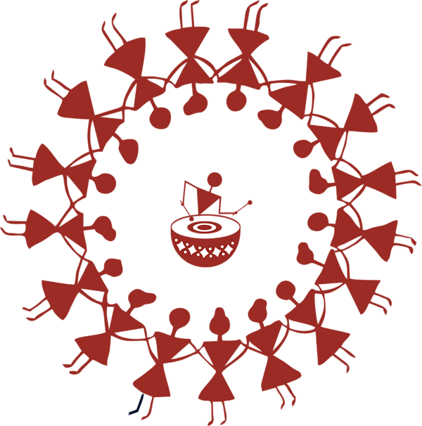 Click And Drag To Re-position The Image, If Desired - Warli Painting Clipart - Png Download (600x606), Png Download