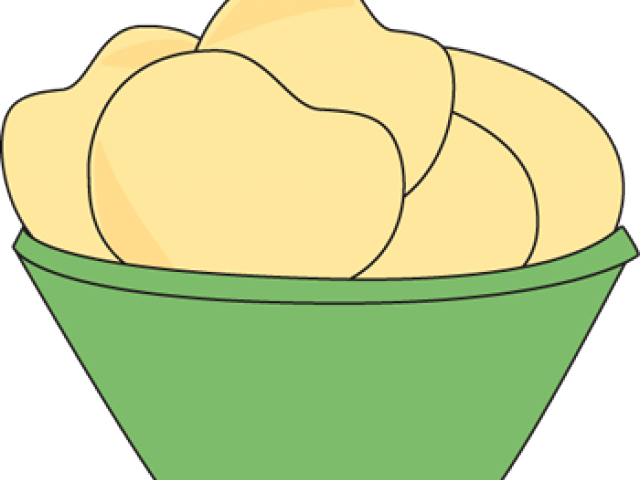 Cartoon Bowl Of Chips Clipart (640x480), Png Download
