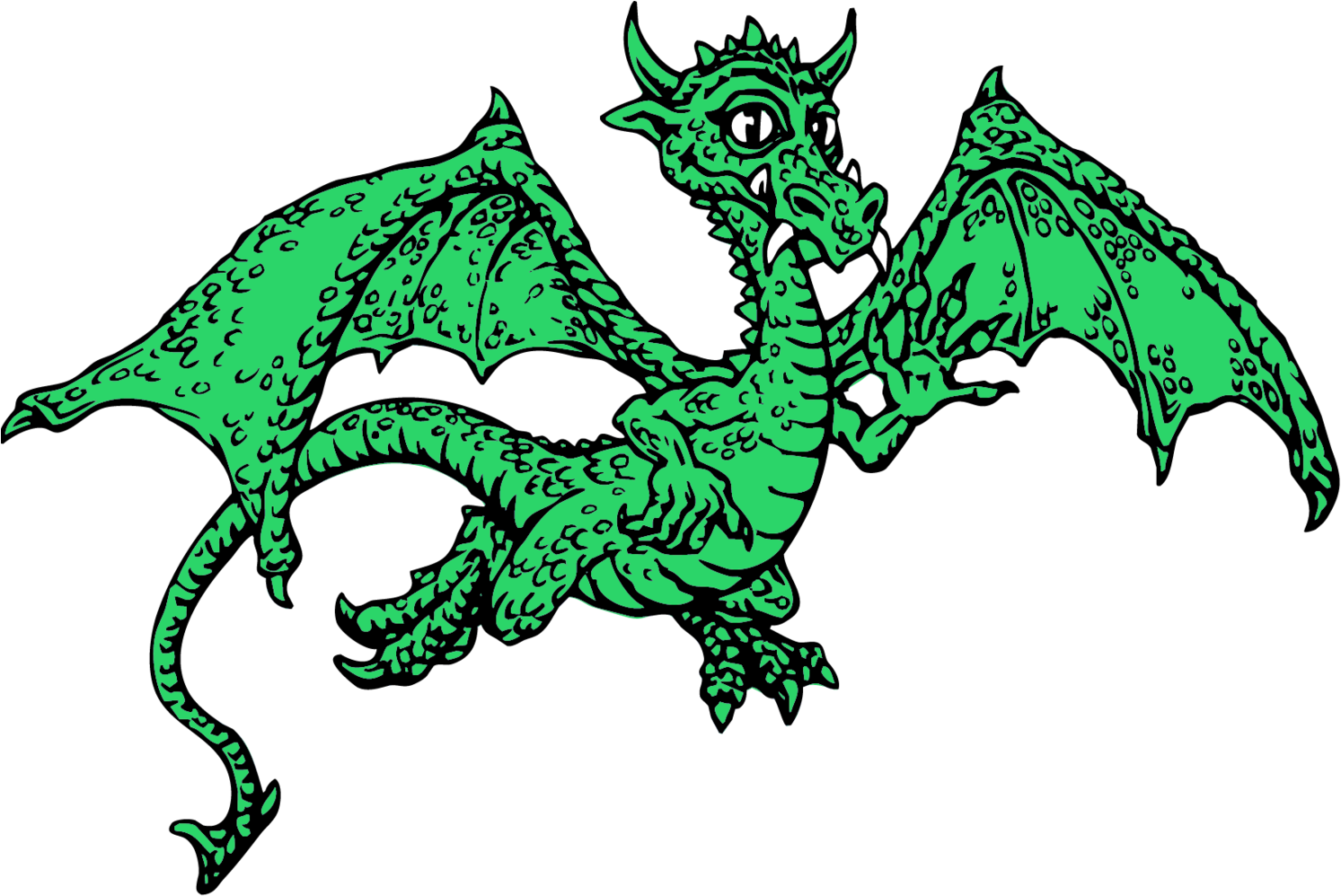 Clipart Bathroom Elementary School - Miraloma Dragon - Png Download (1500x1009), Png Download