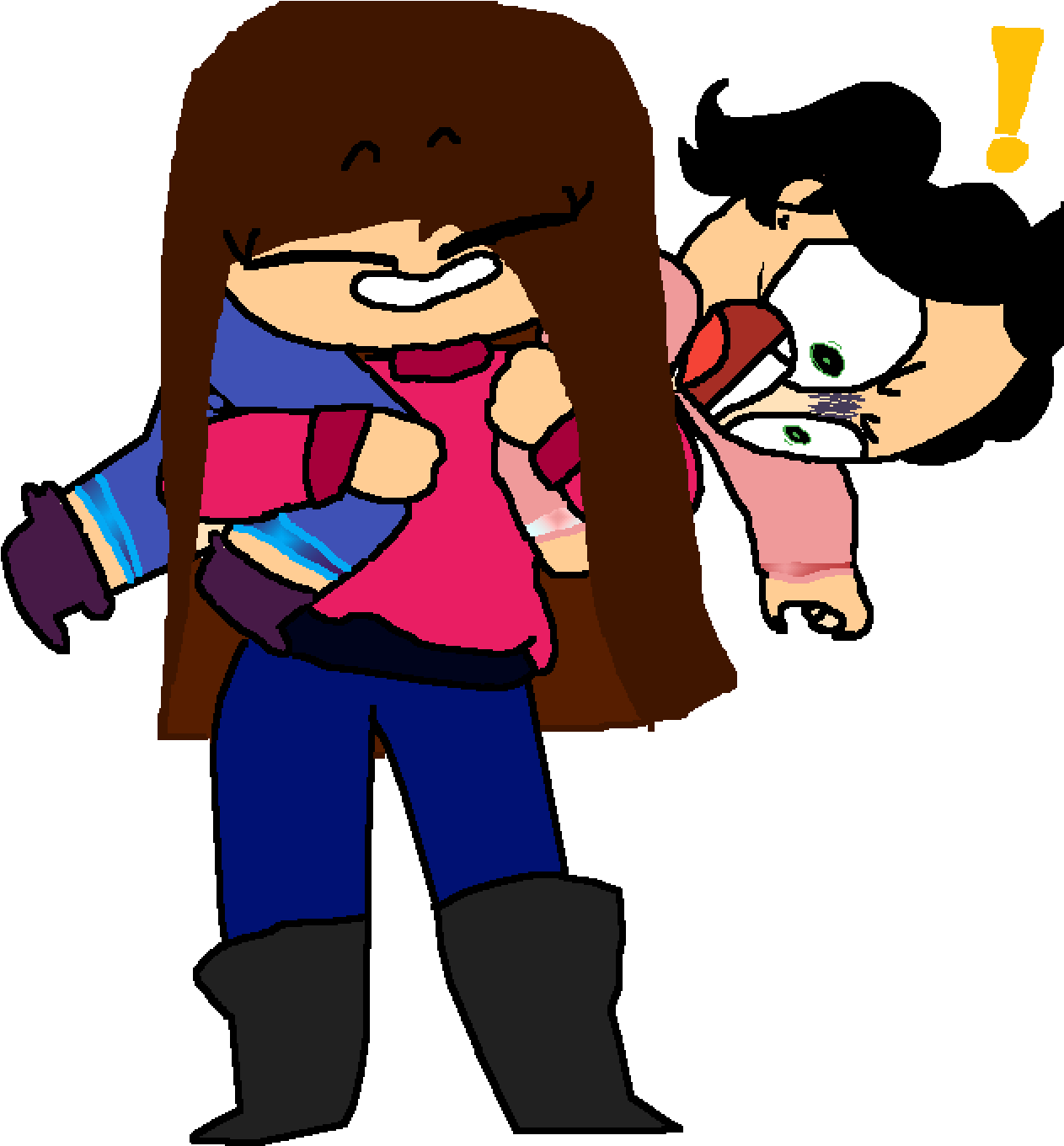 When My Cousin Tells Me To Pick Her Up - Cartoon Clipart (1300x1400), Png Download