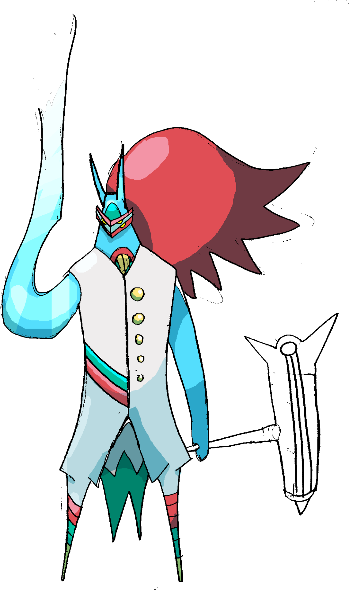 Tundorn, The Icy Cousin On Thundorn - Cartoon Clipart (1184x1920), Png Download