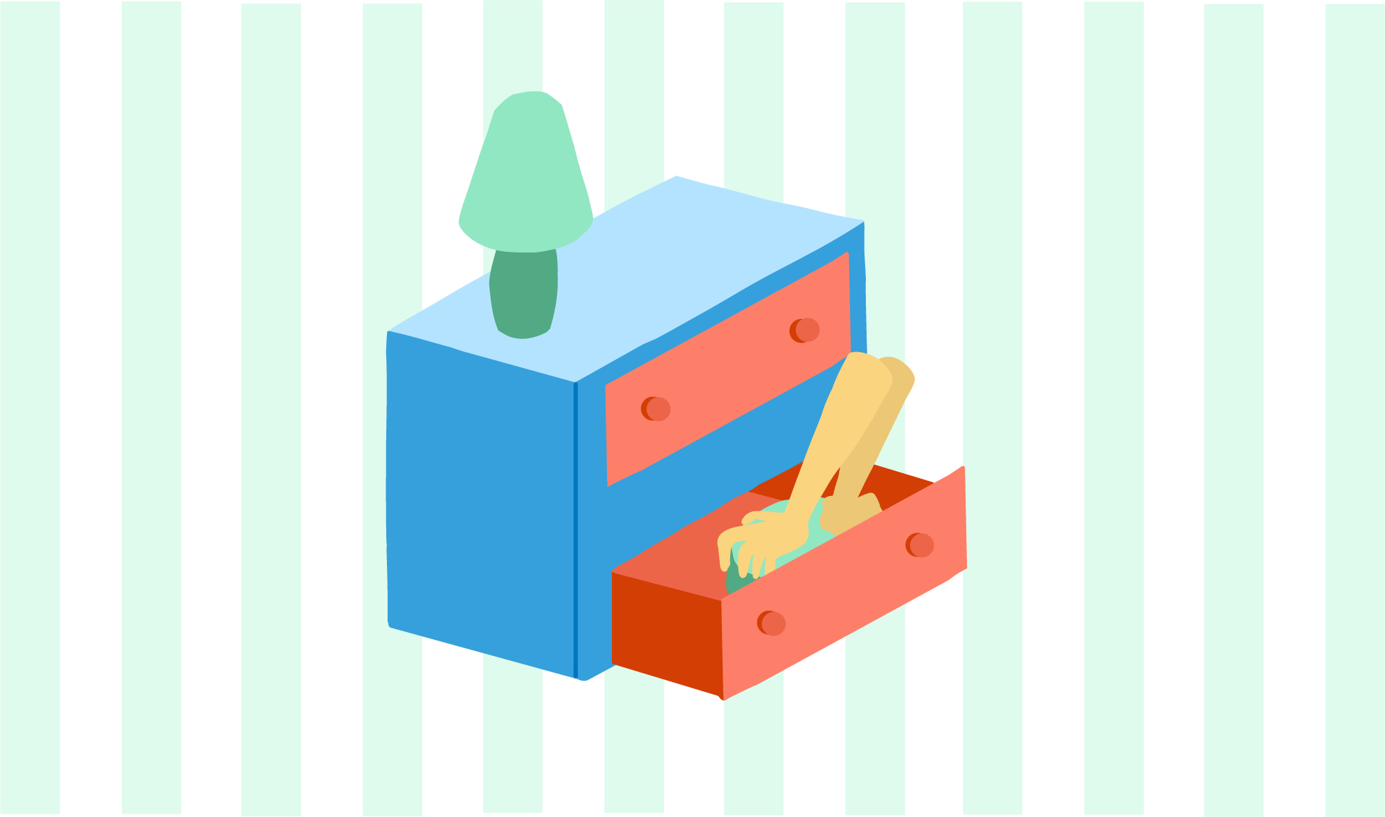 If The Above Options Fail, You Can Stash It Away And - Illustration Clipart (2001x1181), Png Download