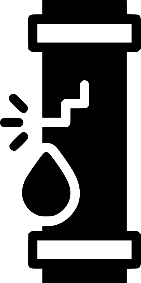 Pipe Clipart Leaky Pipe - Pipe - Png Download (490x980), Png Download