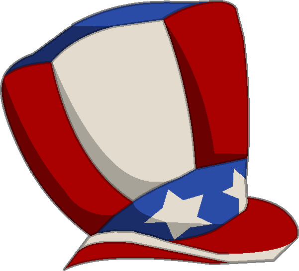 En Agosto 09, 2017 No Hay Comentarios - Uncle Sam Hat Png Clipart (601x546), Png Download