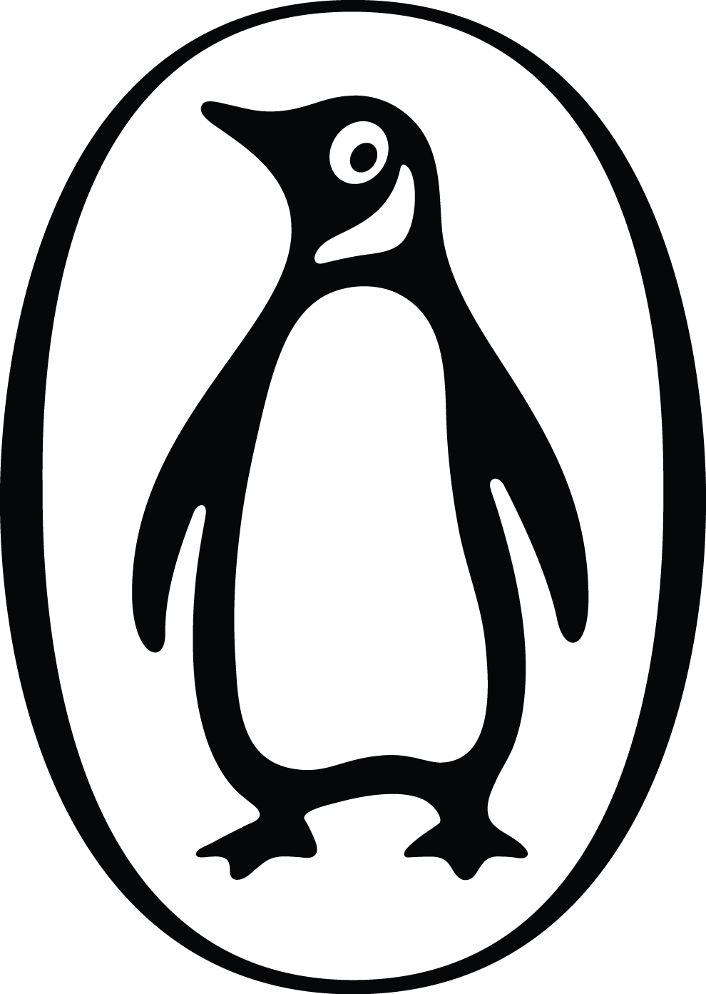 King Penguin Clipart Happy - Penguin Books Logo Png Transparent Png (990x1393), Png Download