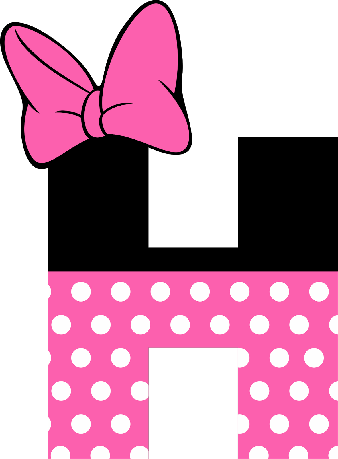 You Might Also Like - Letras De Minnie Para Imprimir Clipart (1180x1600), Png Download