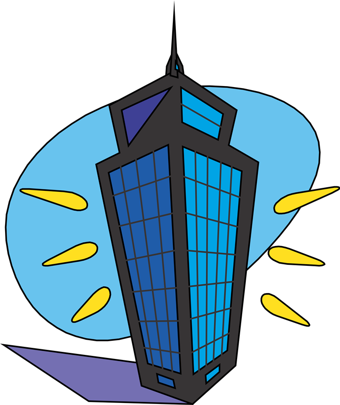 Imágenes De Edificios - Edificio Animado Clipart (671x800), Png Download