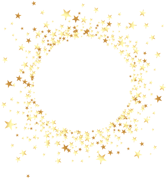 Imágenes De Adornos Dorados - Transparent Stars Png Clipart (561x600), Png Download