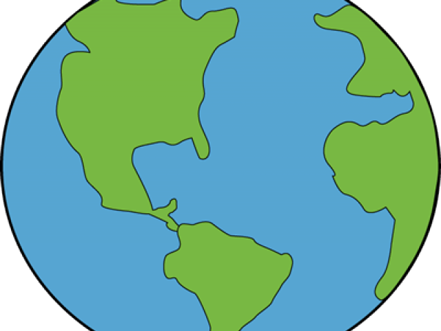 Cute Clipart Earth - Map - Png Download (640x480), Png Download