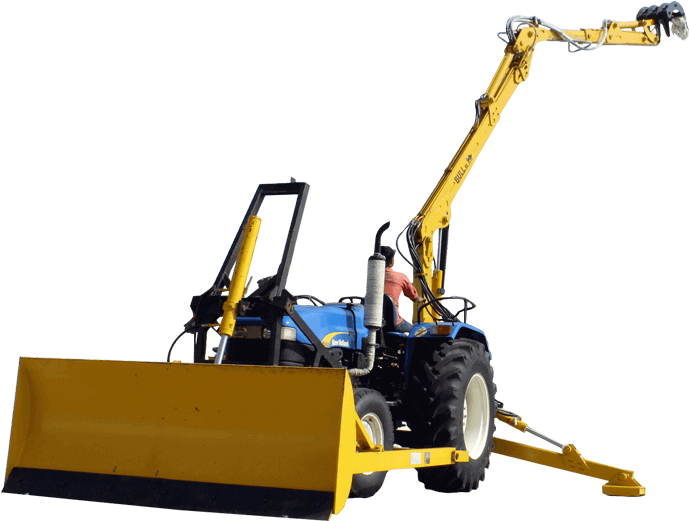 Radial Unloader - Tractor Clipart (700x800), Png Download