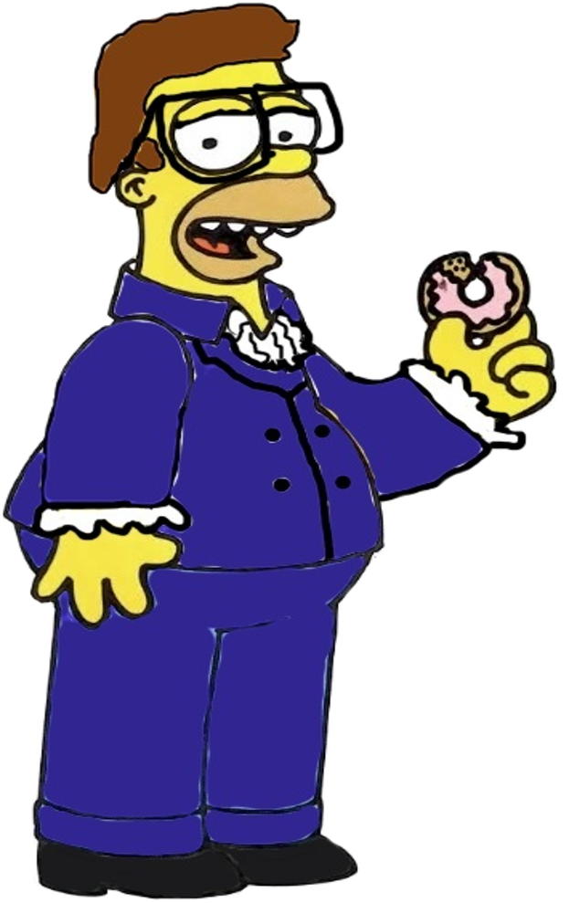Homer Powers International Man Of Mystery - Cartoon Clipart (782x990), Png Download