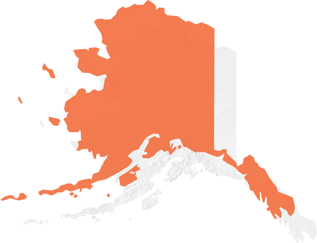 Helping You Do More From Alaska - Alaska State With Stars Clipart (1200x1200), Png Download