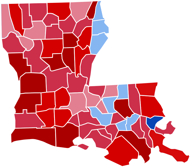 Louisiana Svg File - Louisiana 2016 Election Results Clipart (873x768), Png Download