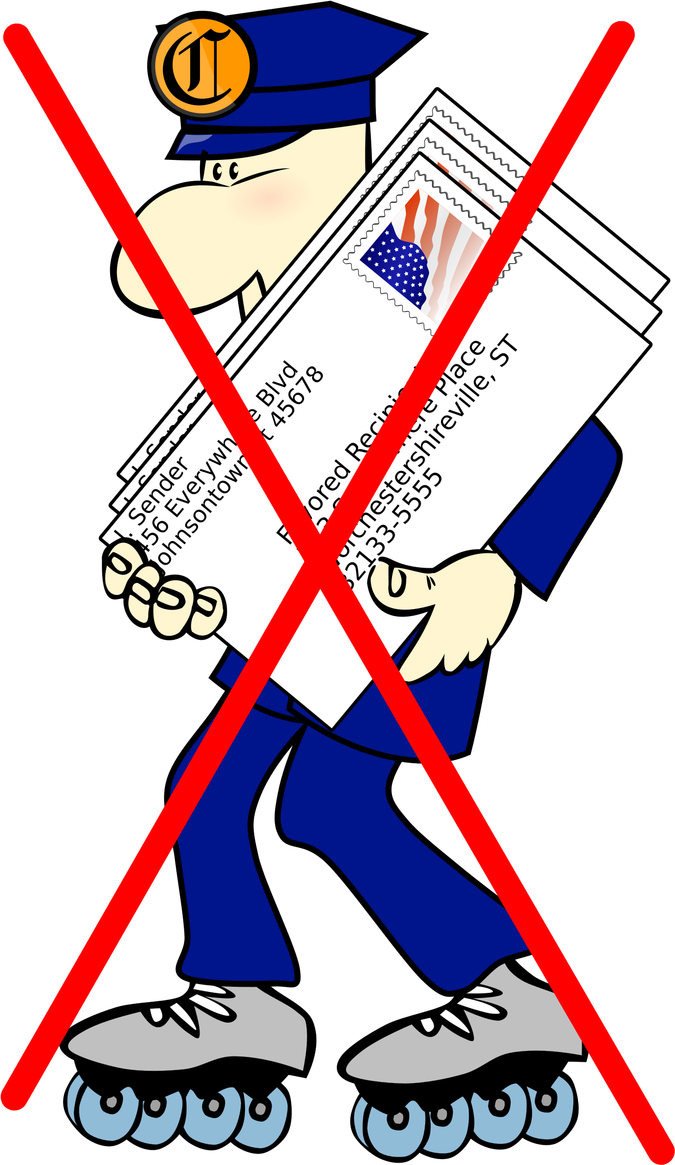 Return To Sender - Envelope With Stamp Clipart (1459x2400), Png Download