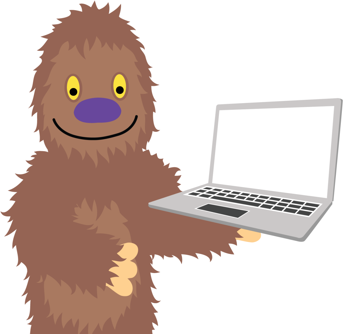 Laptop Clipart University Student - Cartoon - Png Download (1200x1200), Png Download