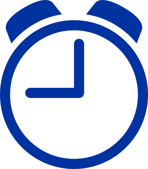 Clip Art Clock Black And White - Png Download (522x593), Png Download
