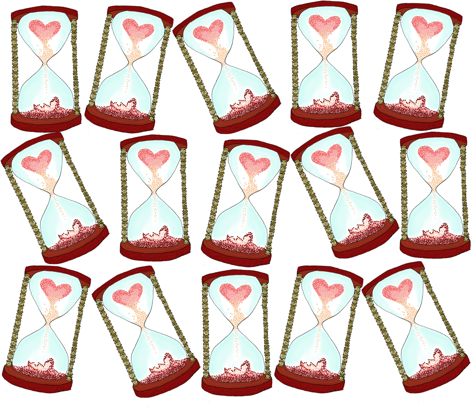 Timer Drawing Love - Drawing Clipart (1500x1309), Png Download