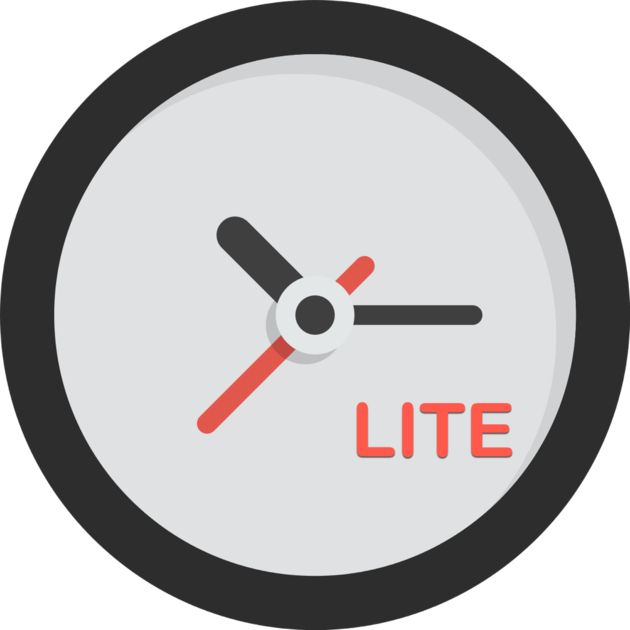 Clock Lite On The Mac App Store - Clock Clipart (630x630), Png Download