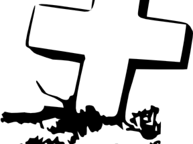 Gravestone Clipart Border - All Souls Day Clipart Black And White - Png Download (640x480), Png Download