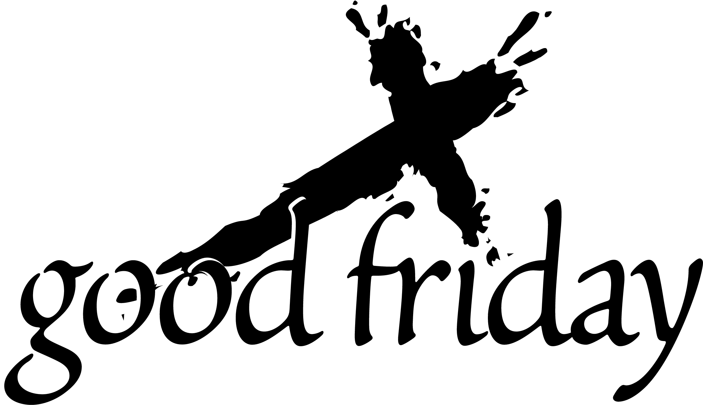 Black Friday Clipart For Download Free - Good Friday Clipart Black And White - Png Download (1237x1600), Png Download