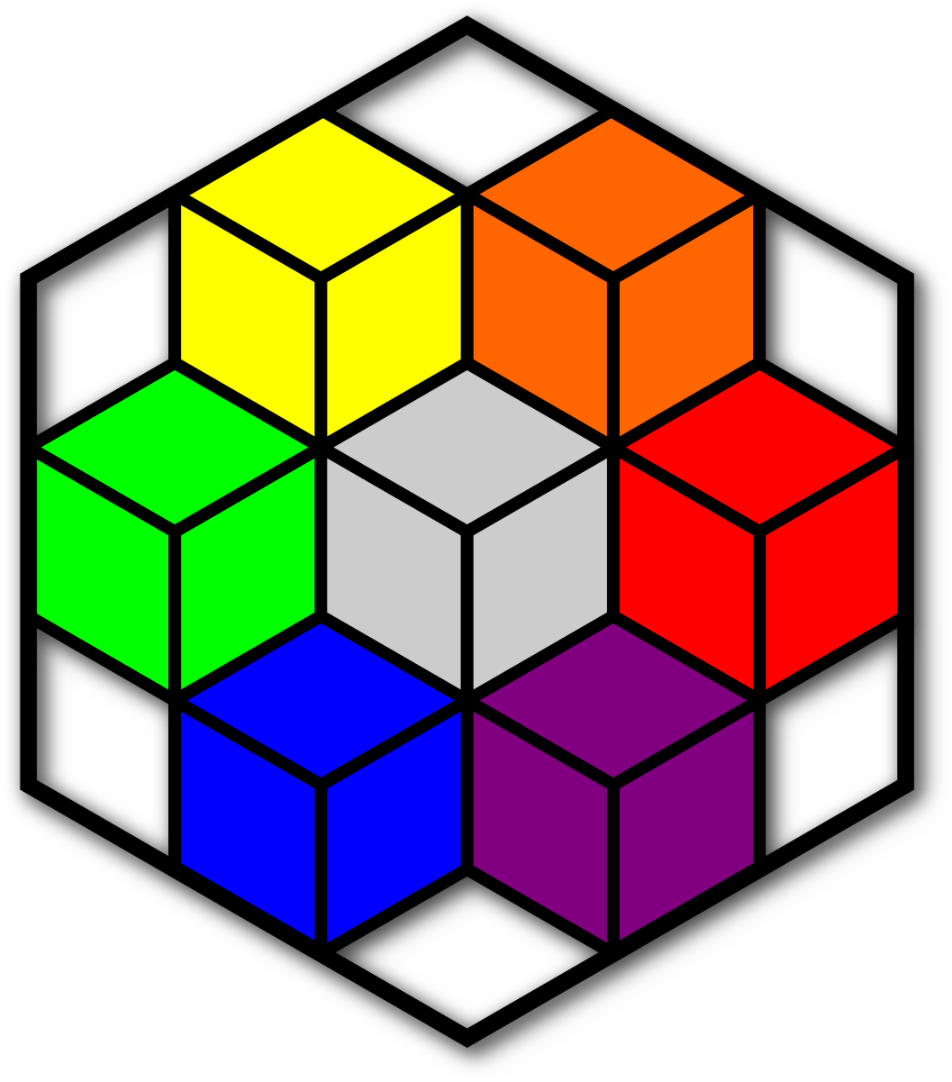 Hexagon Clipart Multi Colored - Png Download (973x1082), Png Download
