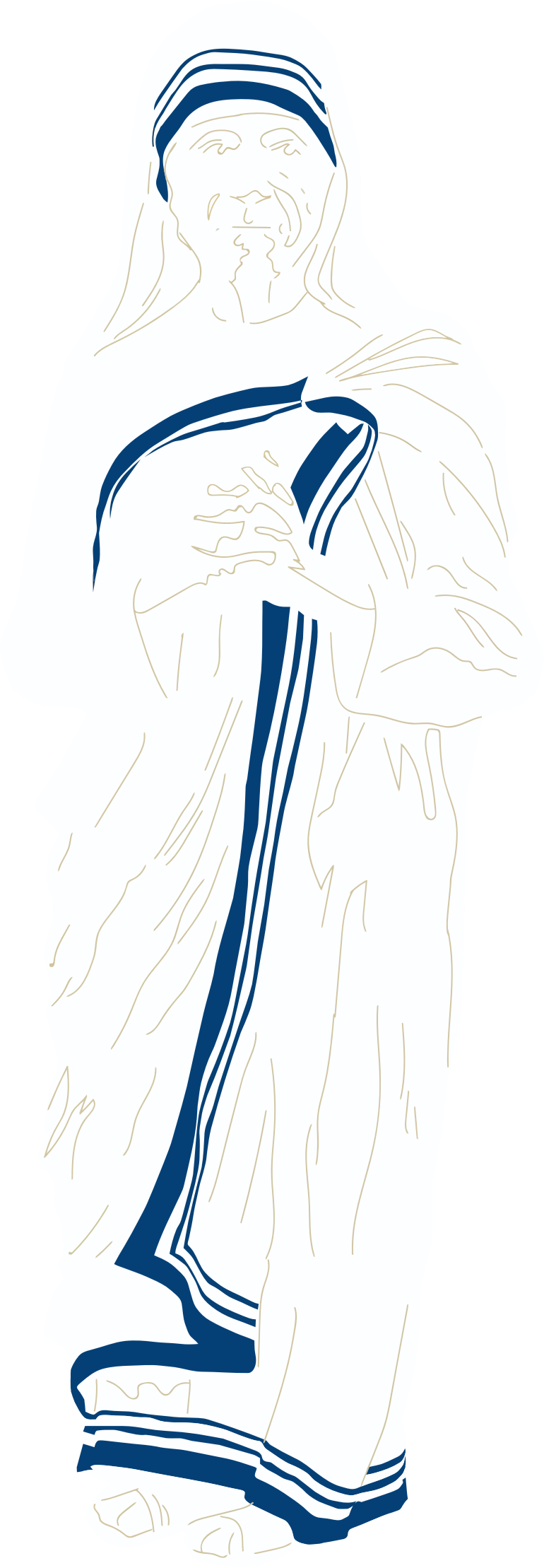 Big Image - Mother Teresa Clipart (770x2218), Png Download