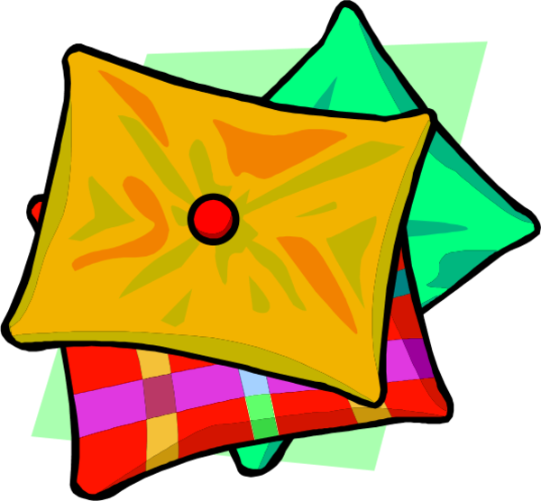 Pillow Clipart - Clip Art Of Pillow - Png Download (600x556), Png Download